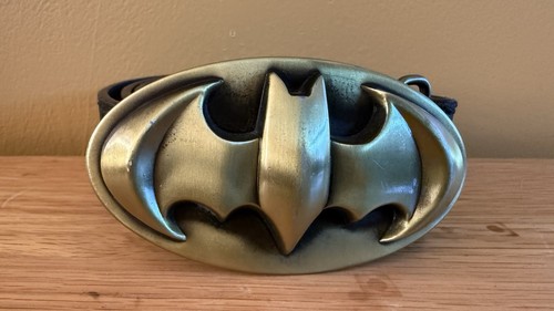 Batman leather belt removable - leather,