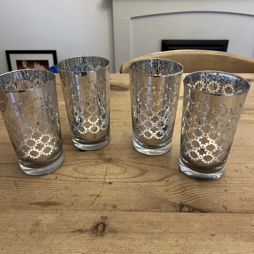 Glass tumblers silver - 4,