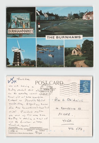 Postcard the burnhams - postcard,