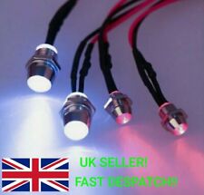 4 LED Lights For RC Car Crawler Buggy White Headlights & Rear Red Lights NEW!!