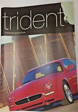 TRIDENT THE MASERATI CLUB MAGAZINE ISSUE 85 SPRING 2002-  Good condition 