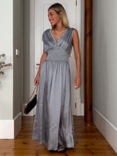 Zara ZW Collection Satin Midi