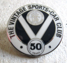 The Vintage Sports Car Club - 50 Year Anniversary  - Metal & Enamel Badge (14)