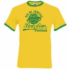 Brazil T-Shirt Brazilian Football Team Mens Brazilia Soccer Pele Top Team Kit