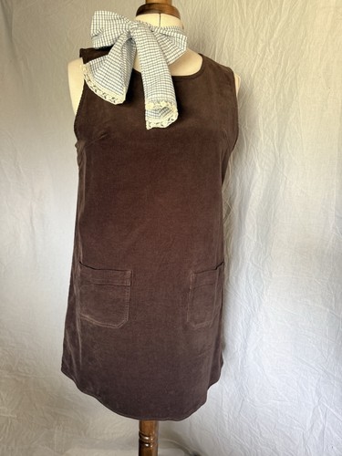 Schoffel sage cord pinafore - sage,