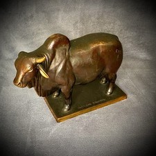 Jim Reno - American Brahman - Bronze Cattle Statue – Western Decor – Damaged