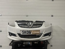 VAUXHALL CORSA D WHITE FRONT BUMPER sport sxi Sri 