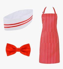 3pcs 1950s Waiter Costume