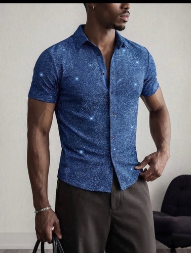 Men summer glitter shirt - summer,