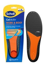 Scholl GelActiv Work & Boot Insoles for Men All Day Comfort at Work Shock