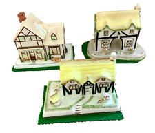 Coalport Cottage Elizabethan Cottage provision shop coaching inn x 3 china