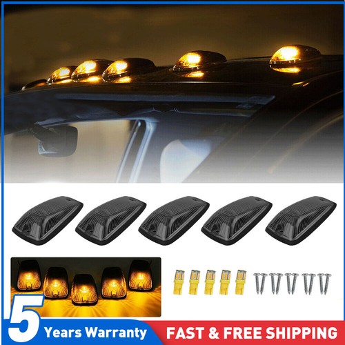 Black amber led van truck - black,