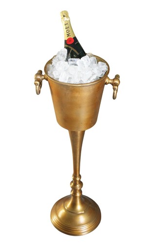 Rustic gold floor - gold, standing