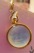 Vintage Kirks Folly Seaview Moon Dome Watch Charm - slightly damaged