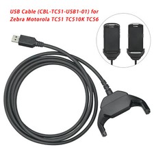 For Zebra Charger Cable TC51 TC510K TC56 TC57 USB Data Charger CBL-TC51-USB1-01
