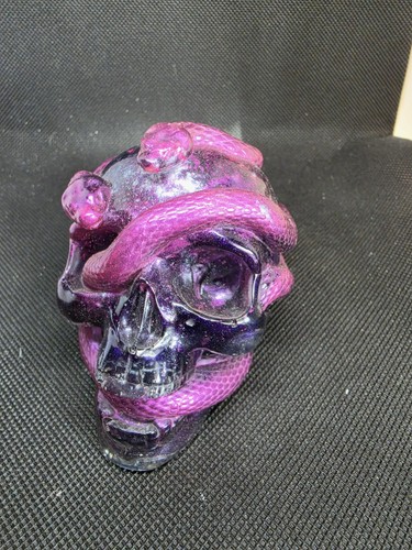 Handmade resin skull - handmade, coiled