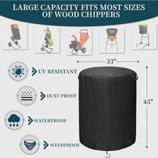 Wood Chipper Shredder Mulcher Cover Yard Outside Electric Leaf Mulcher