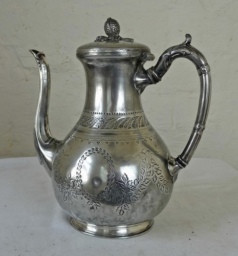 Antique silver plate decorated - antique,