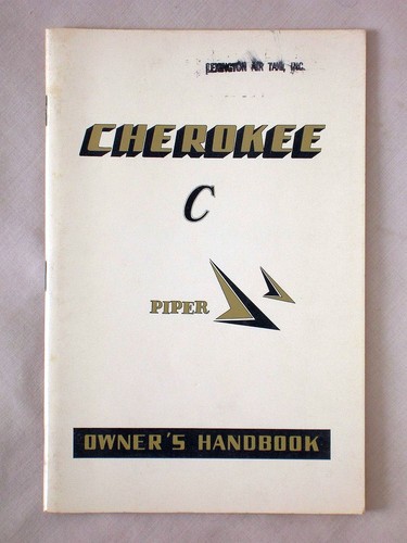 1964 piper cherokee owner s - piper, owner's