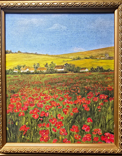 Impressionist framed landscape - impressionist,