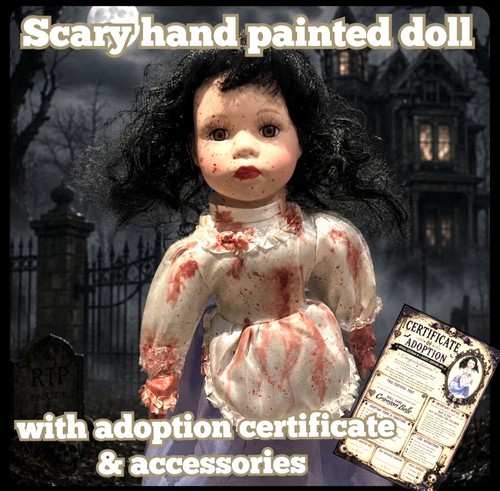 Porcelain horror doll - porcelain,