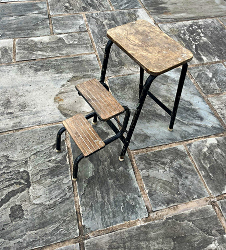 Vintage foldable step - vintage, 2-step