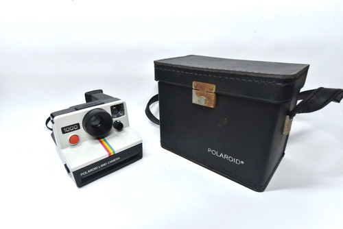 Vintage polaroid land camera - land,