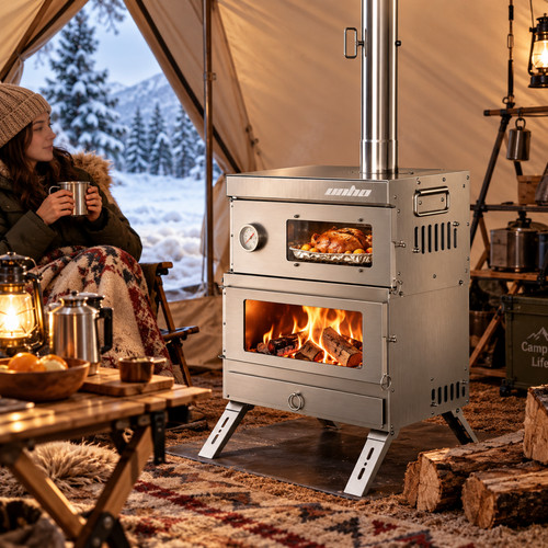 Wood burning tent stove - in, 1