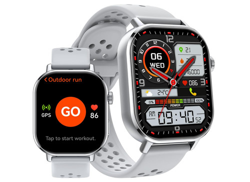 Gps smart watch - smart, silver