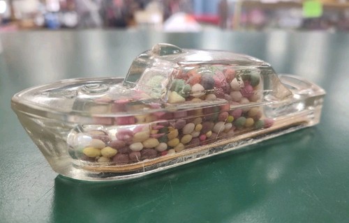 Vtg candy container sealed - candy,