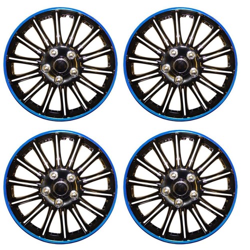 Black blue wheel - 14", trims