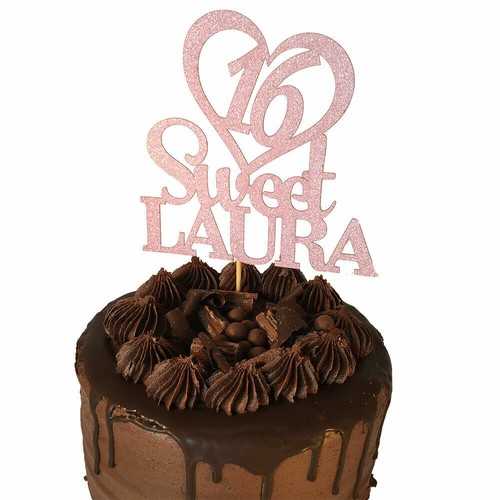 Personalised glitter cake - personalised,