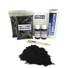 Black Flocking Kit - Twin Pack - Flocking Powder - Dashboard Rally Show Car DIY