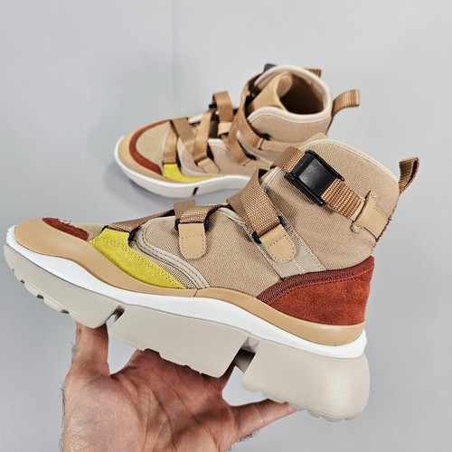 Chloe womens sneakers beige - chloe,