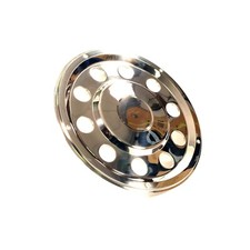 1 x pair 22.5"  Rear Swedish Style Wheel Trims Stainless steel