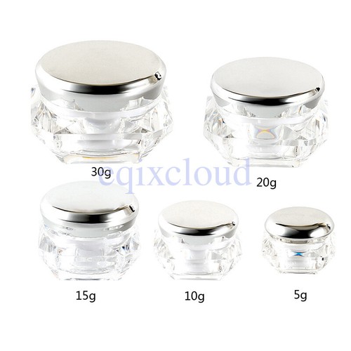 30g empty clear plastic - clear,