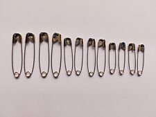 Safety Pins Silver - Sizes 28, 32, 48, 56 mm & Assorted Safety Pins for Clothes