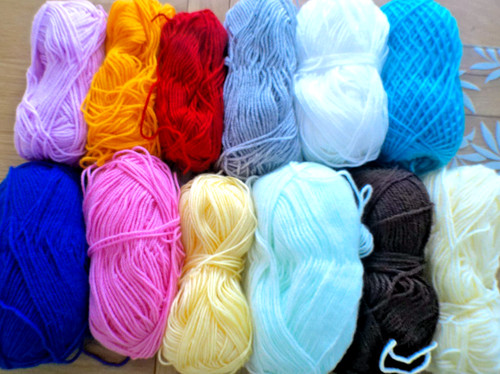 Job lot knitting - knitting, yarn