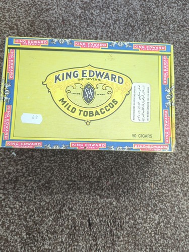Vintage king edward cigar - vintage, box