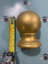 Large wooden ball finial for curtain pole 60mm diameter ex display
