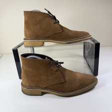 Clarks Originals Freya Desert Boots Size UK 5 D Brown Suede Ankle Made In Italy