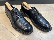 Boggi Milano Men’s Black Leather Derby Shoes UK 7.5 Lace Up Formal