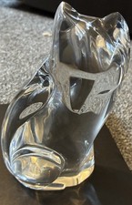 Val St Lambert Glass Fox