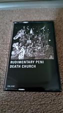 Rudimentary Peni Death Church UK Cassette Tape Mint Unplayed Crass Nick Blinko