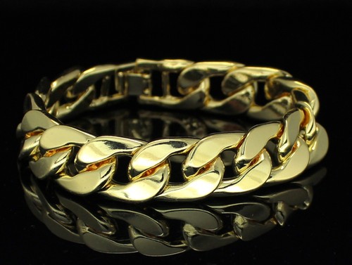 Mens cuban link - link, solid