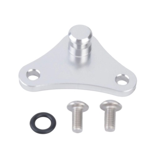 Silver engine port block - silver,
