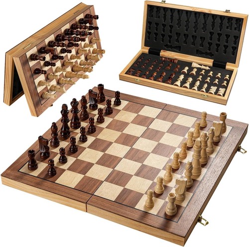Inch magnetic wooden chess - magnetic,