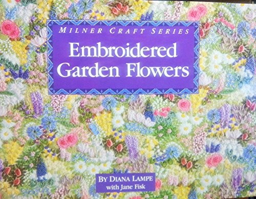 Embroidered garden flowers - embroidered,