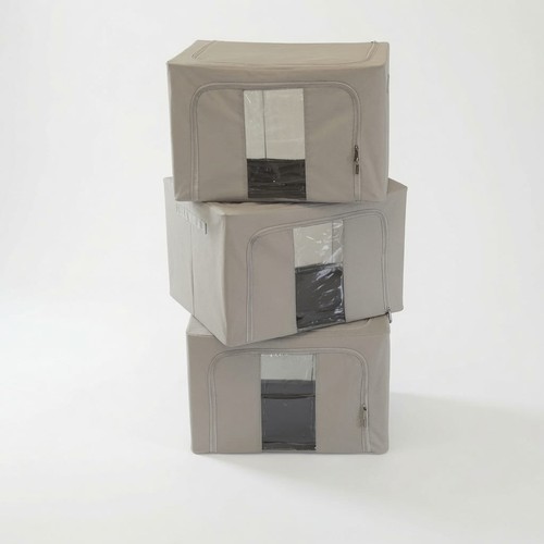 3pcs 66l folding storage - folding, box