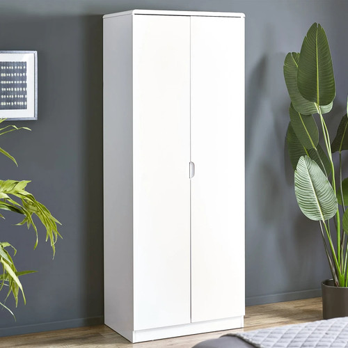 Door wardrobe with hanging - door,